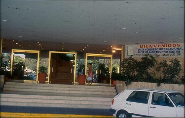 Otra vista de la entrada del hotel Hyatt Regency