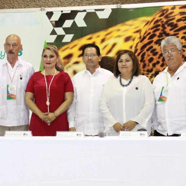 De izq. a der. MA Gabriel Arrechea González. COIRENAT, Dip. Ena Margarita Bolio Ibarra. LXIII Legislatura Estado de Tabasco, MC Querubín Fernández Quintana. UPCH, Dip. Fed. Silvia Garza Galván. H. Congreso de la Unión, Dr. Felipe Aguilar Castañeda. COIRENAT